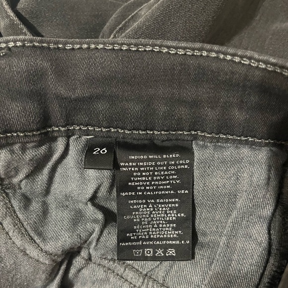 J Brand dark gray skinny jeans. Size 26. 28” inseam 8” rise. - Picture 5 of 5